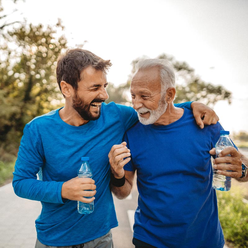 two men out on jog